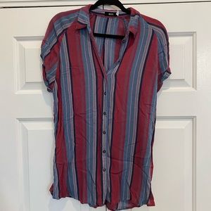 UO Stripped button up